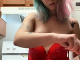 Hot amateur teen girl solos masturbation